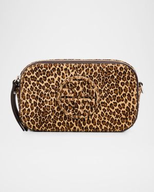 Miller Leopard-Print Calf Hair Crossbody Bag