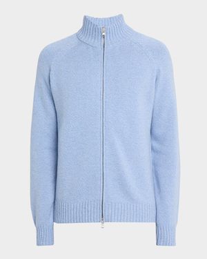 Men's Mouline Full-Zip Sweater
