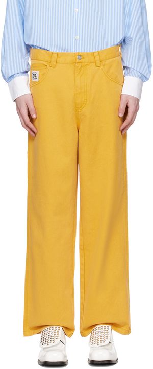 Bode Yellow Knolly Brook Trousers