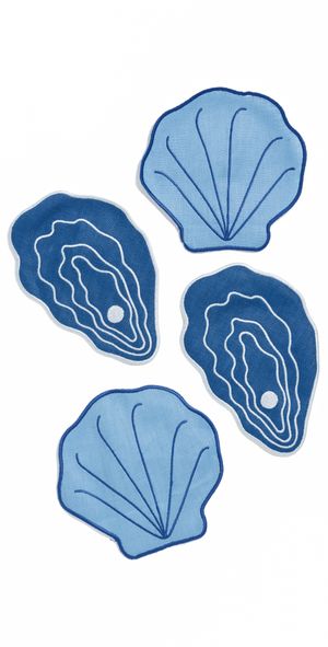 Piecework Puzzles Shell Napkins Apricot One Size