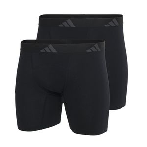 Adidas Underwear - Lot de 2 boxers brief ergonomiques homme active flex cotton adidas sport - Taille 2XL - Noir