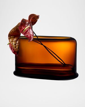 Layers Large Vase, Amber