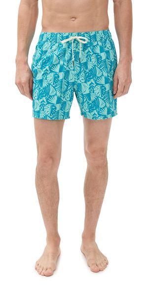 Fair Harbor The Bungalow Swim Trunks 6 Two-Tone Tropical L