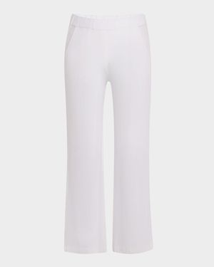 French Terry Wide-Leg Trousers