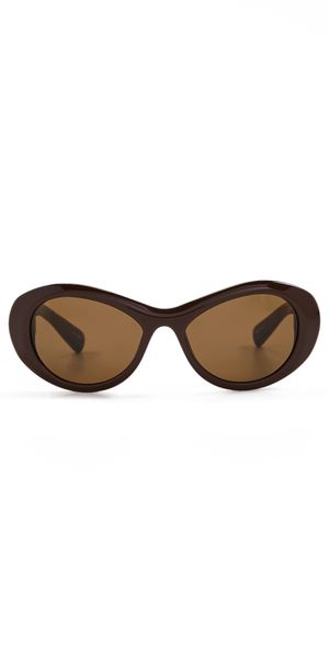 Jacquemus Rond Sunglasses Matte Straw/Silver/Khaki One Size