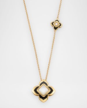 18K Diamond and Mother of Pearl Palazzo Carnevale Necklace