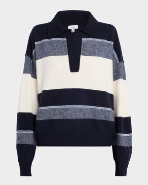Simmy Wool-Cashmere Striped Sweater