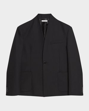 Men's Shawl-Lapel Single-Breasted Blazer