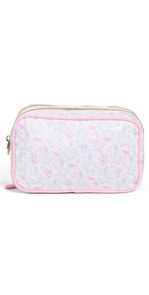 Stoney Clover Lane Double Zip Pouch Bridal Floral One Size