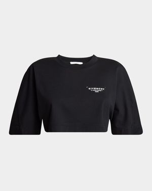 Logo Crop Cocoon T-Shirt