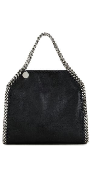 Stella McCartney Mini Eco Shaggy Deer Chain Tote Bag Black One Size
