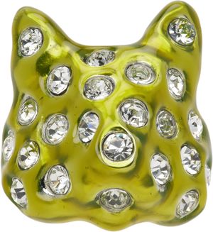 Collina Strada Khaki Puffy Bunny Ring