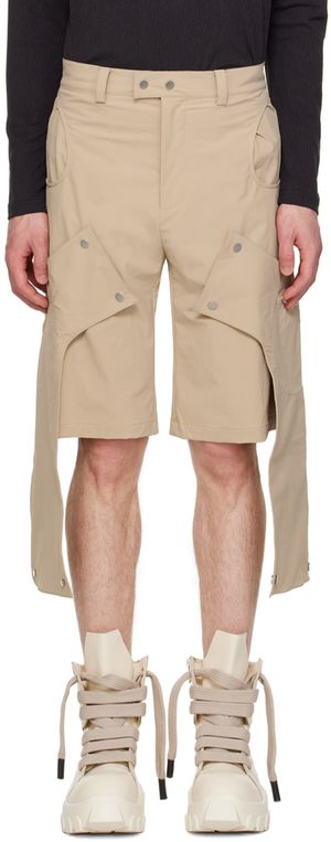 Uncertain Factor Beige Atomic Domination Shorts