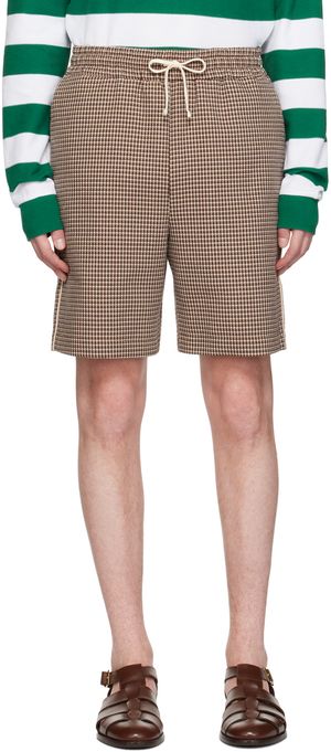 Drôle de Monsieur Short 'Le short gaufré' brun
