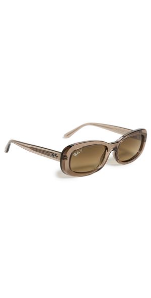 Ray-Ban 0RB2221 6827M253 Sunglasses Transparent Beige One Size