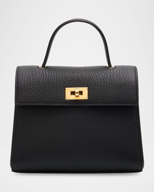 Palais Royal Taurillon Leather Top-Handle Bag
