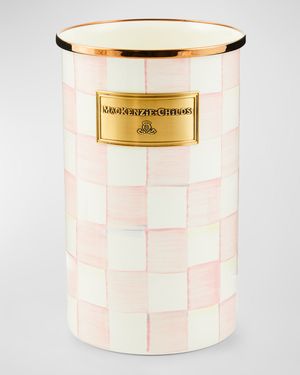 Rosy Check Enamel Utensil Holder