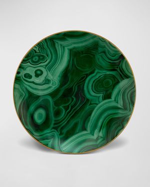 Malachite Dessert Plates, Set of 4