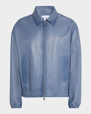 Men's Napa Leather Full-Zip Blouson