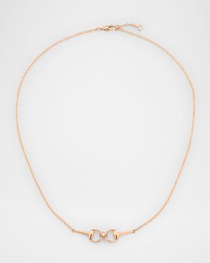 Horsebit Diamond Necklace
