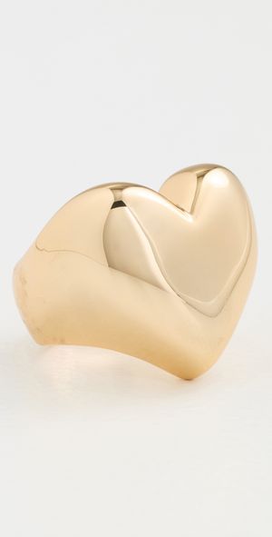 Jennifer Fisher Puffy Heart Ring Yellow Gold 6