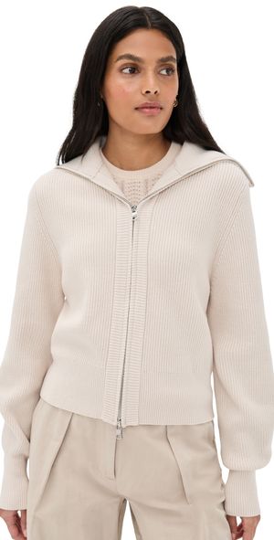 Varley Enrico Knit Jacket Silver Birch XL