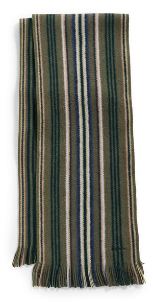 Paul Smith Striped Scarf Khaki One Size