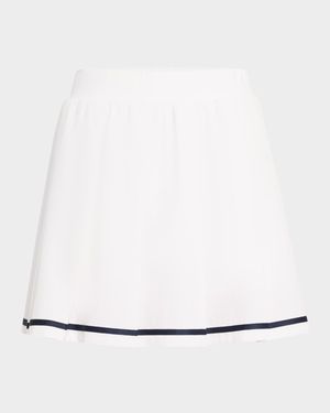 Clarendon Pleated High-Rise Skort