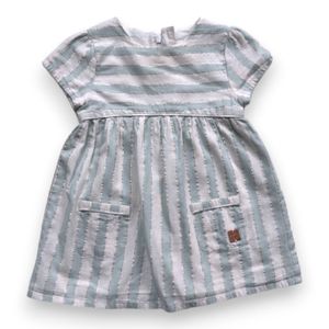 Carrement Beau - Seconde Main - Robe bébé bleu - 9 mois - Taille 9M - Bleu