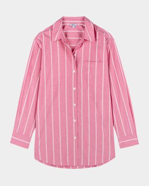 Elsa Striped Button-Front Shirt