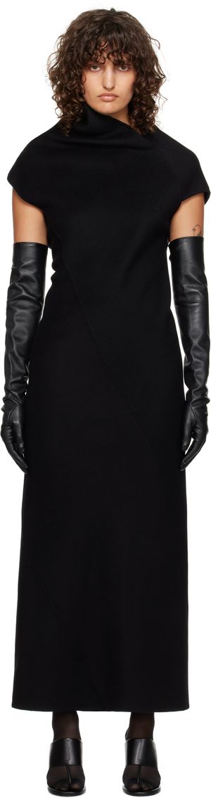 The Row Black Kamil Maxi Dress