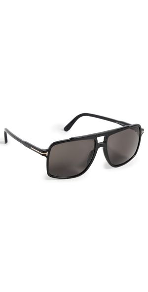 Tom Ford Kemp Sunglasses Shiny Black/Smoke One Size
