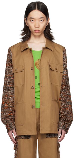 Anna Sui SSENSE Exclusive Tan Barn Jacket