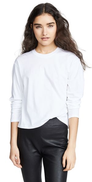 ATM Anthony Thomas Melillo Long Sleeve Boy Tee White XS