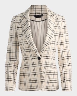 Ryder Plaid Twill Slim Blazer