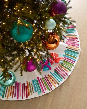 Bright Holiday Tree Skirt, 54"