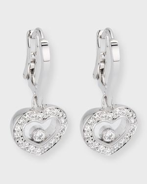 Happy Diamonds 18K White Gold Drop Diamond Earrings