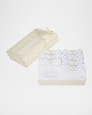 Kid's Set Of 7 Long Sleeves Bodysuits, Size Newborn-6M