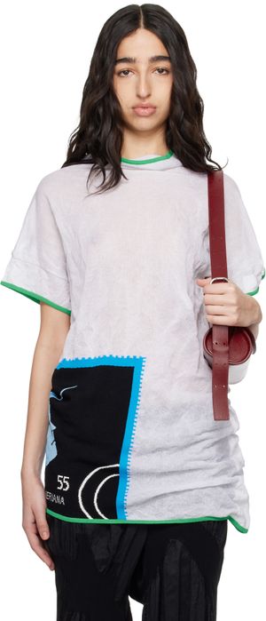 Kiko Kostadinov White Promina Knit T-shirt