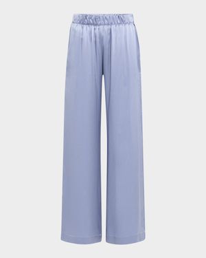 Brynn Wide-Leg Silk Pants