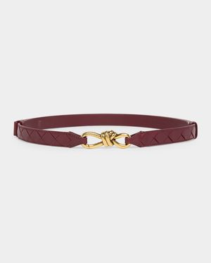 Andiamo Intrecciato Leather Belt