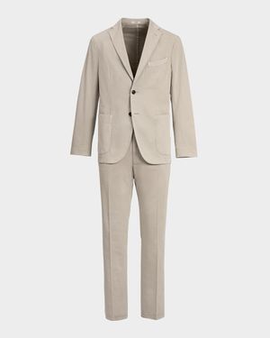 Men's Garment-Dyed Solid Suit