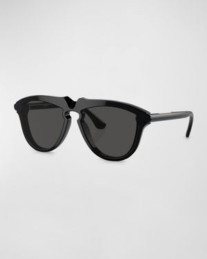 BE4417U Keyhole Acetate & Plastic Aviator Sunglasses