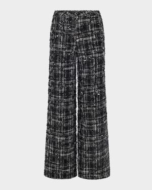Livvy Sequined Tweed Trousers