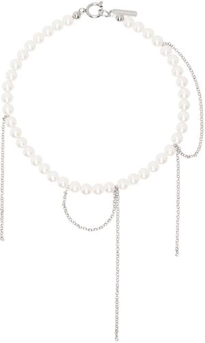 Justine Clenquet White & Silver Diana Necklace