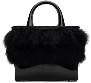 Blumarine Black Feather Bag