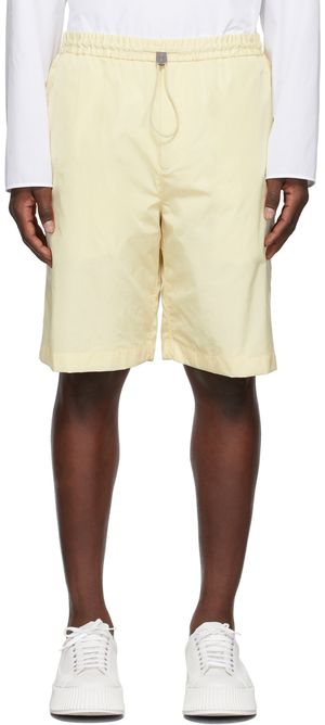 Jil Sander Off-White Nylon Shorts