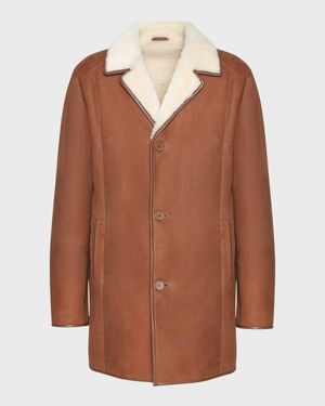 Men's Merino Shearling Lamb Stroller Coat