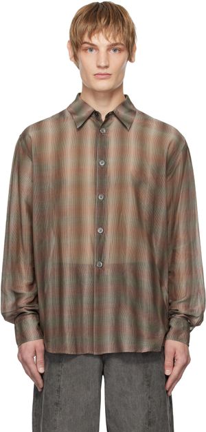 OUR LEGACY Gray & Taupe Beyond Shirt