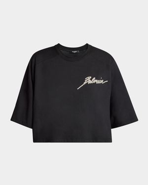 Crystal Logo Cropped T-Shirt